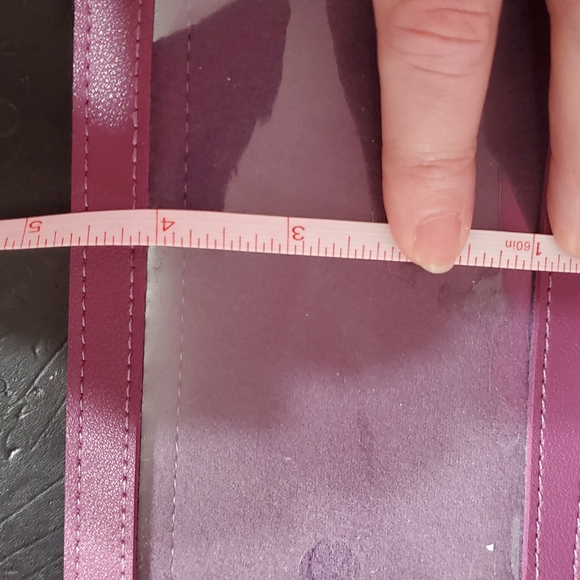 Free W Purchase Leather Single Shoulder Bag Crossbody Cellphone Pouch Purple - Picture 16 of 16